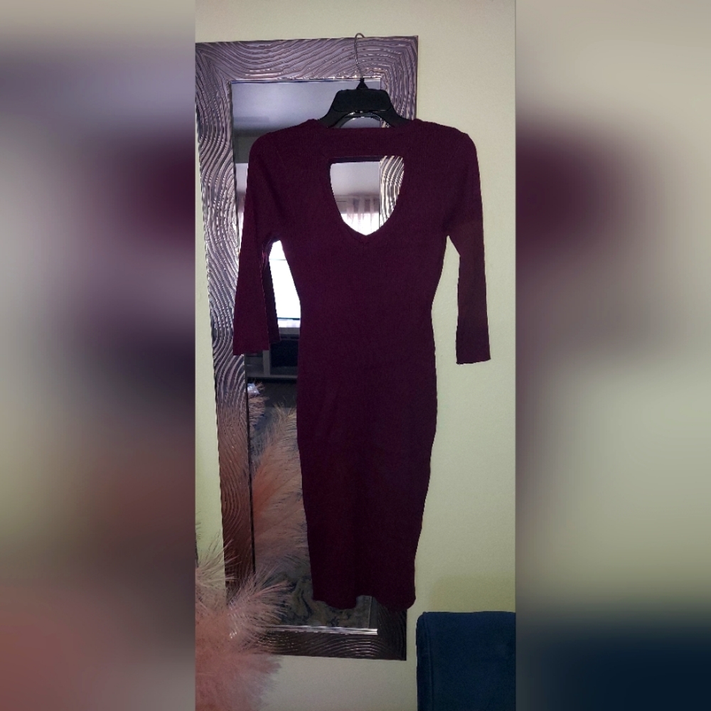 knitting bodycon dress "no boundaries "